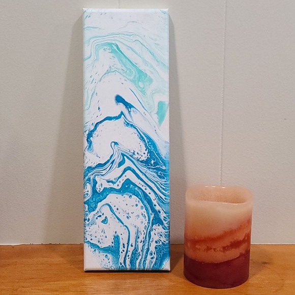 12"x4" HANDMADE PAINT POUR - Picture 1 of 3